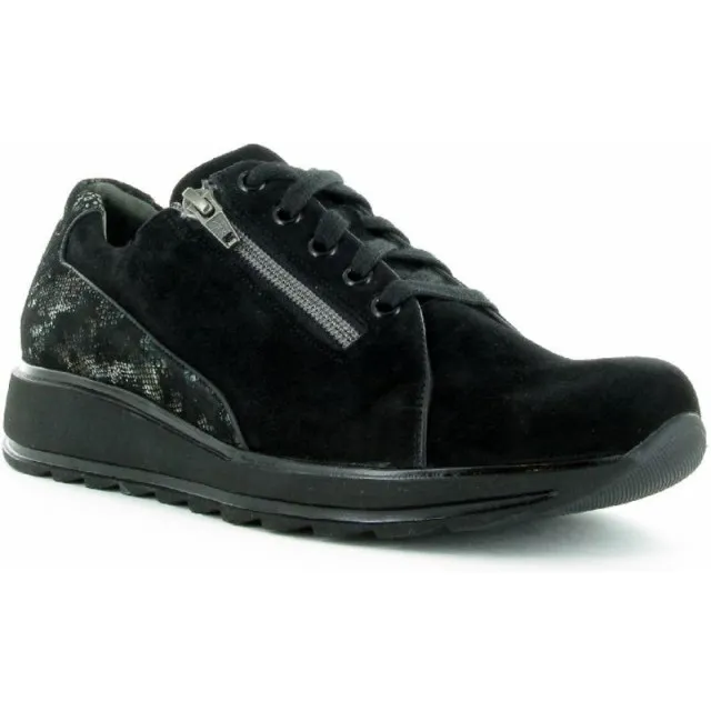 Durea 6214 wijdte G Sneakers Zwart