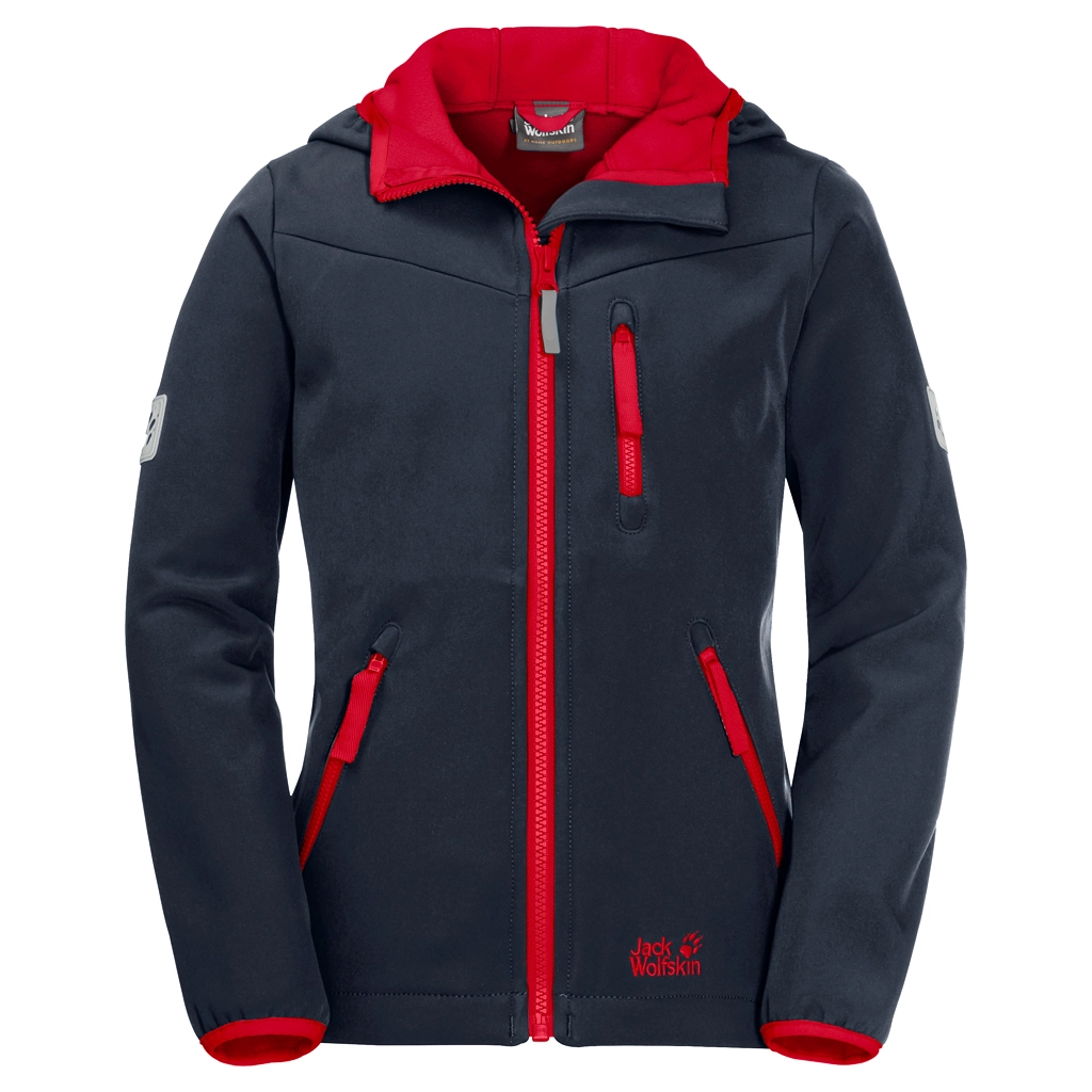 Jas Jack Wolfskin Boys Whirlwind Night Blue Red