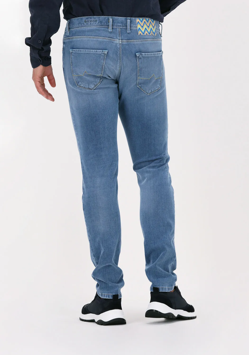 lichtblauwe alberto slim fit jeans slim