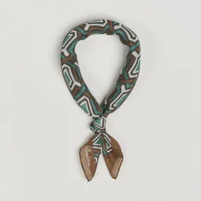 Modal/Silk Printed Scarf Brown