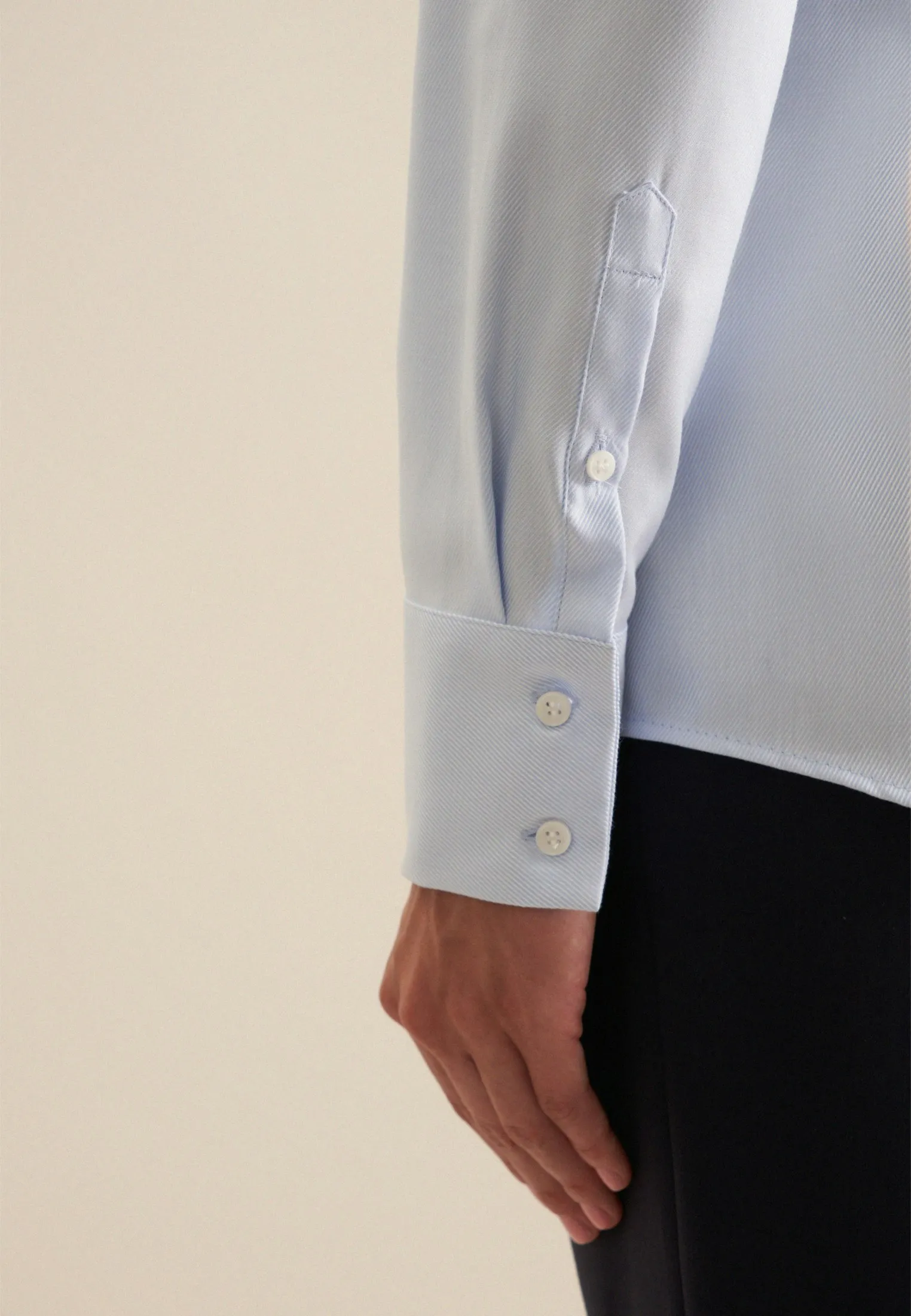Twill Blouse Met Kelkkraag