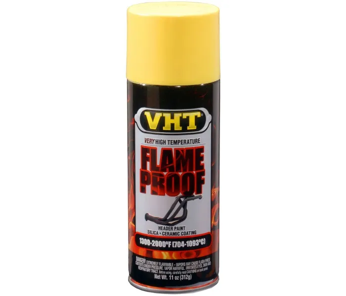 VHT FLAMEPROOF SPUITBUS  UITLAAT VERF GEEL  400ML